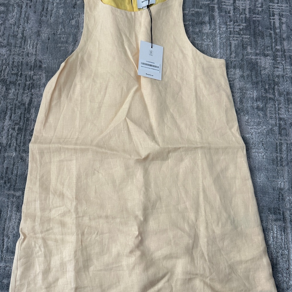 Reformation Cream Mini Dress